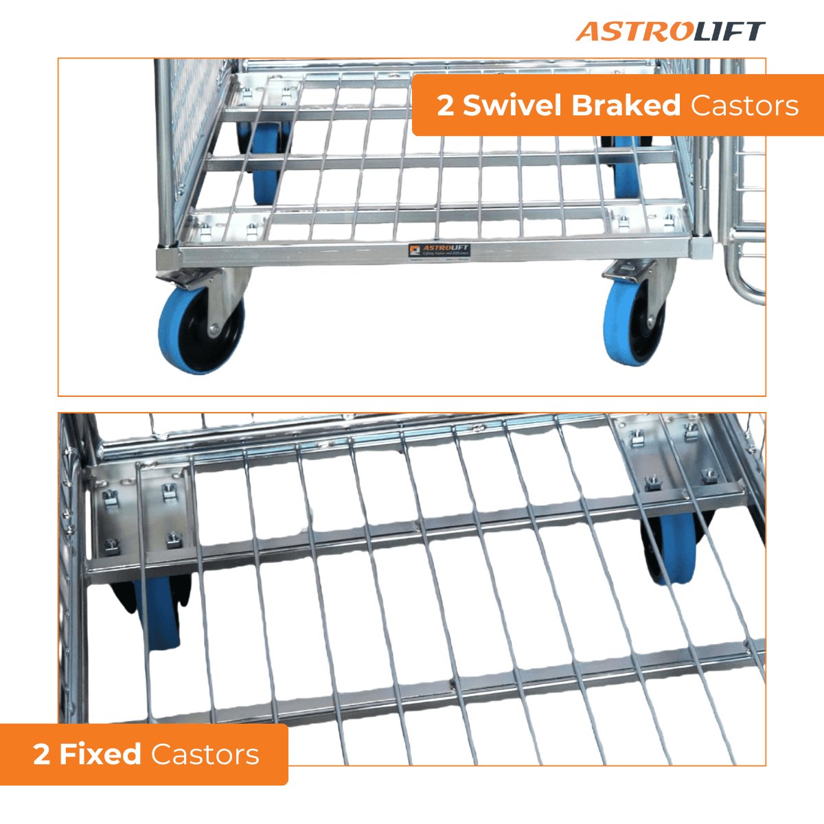 Buy Cage Trolley (Split-door) in Cage Trolley from Astrolift NZ